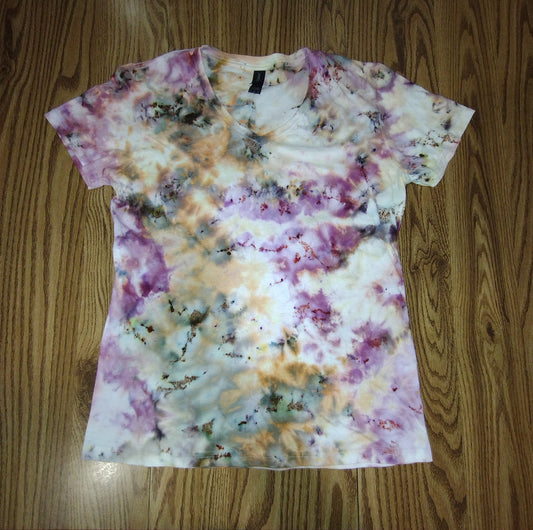 Women's Ice Dye V-neck - XLarge