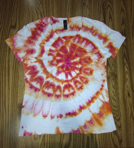 Women's Ice Dye V-neck - XLarge