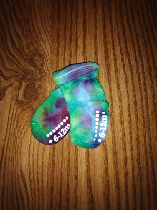 Ice Dye Socks - 6-12month Gerber