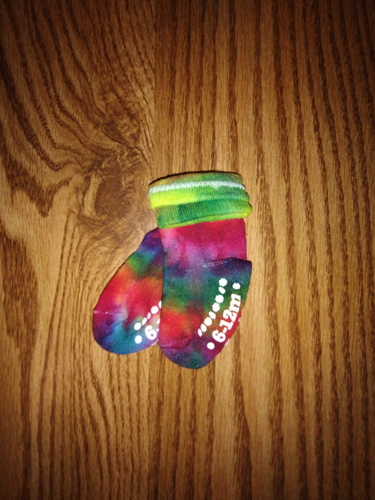 Ice Dye Socks - 6-12month Gerber