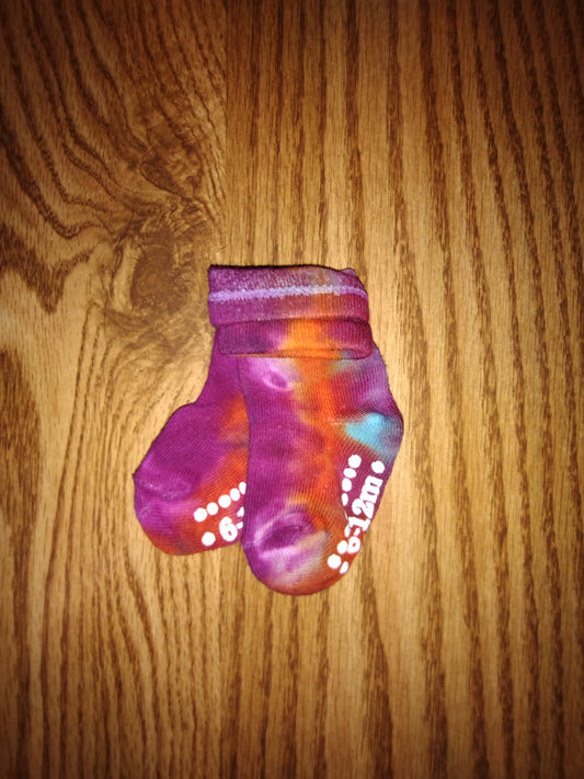 Ice Dye Socks - 6-12month Gerber